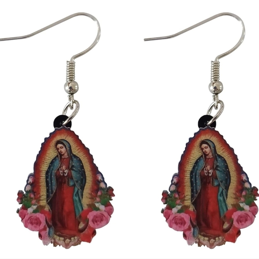 Women’s Jewelry Beautiful Elegant Colorful Religious Jesus Dangle Earrings